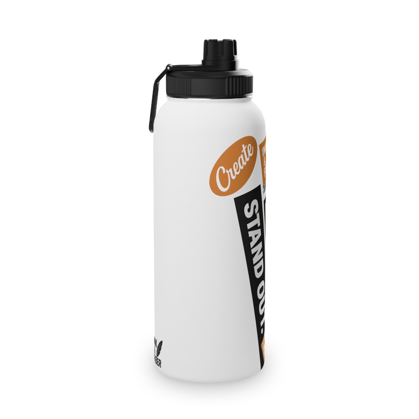INK & FIBER| Stand Out Stainless Steel Sports Water Bottle