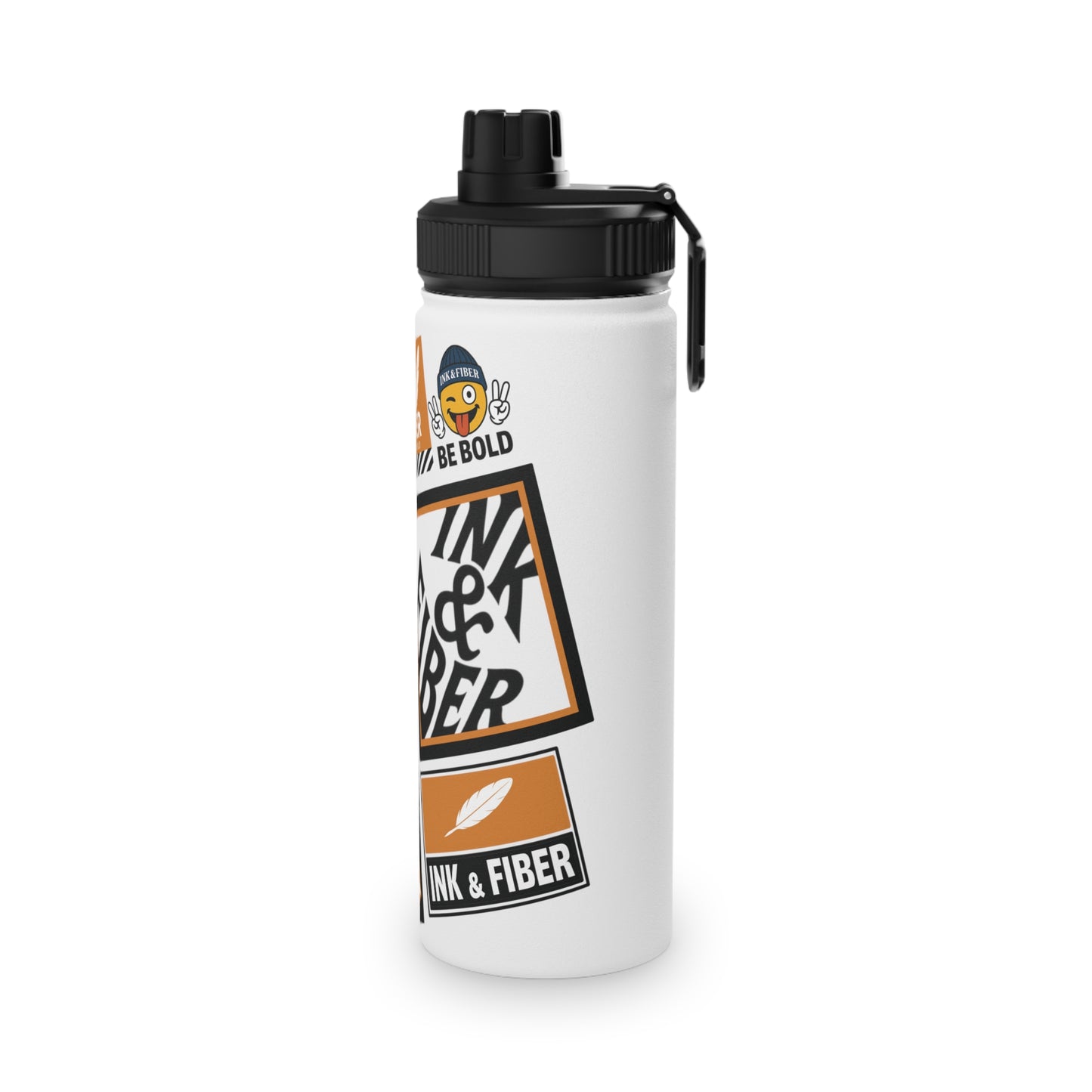 INK & FIBER| Stand Out Stainless Steel Sports Water Bottle