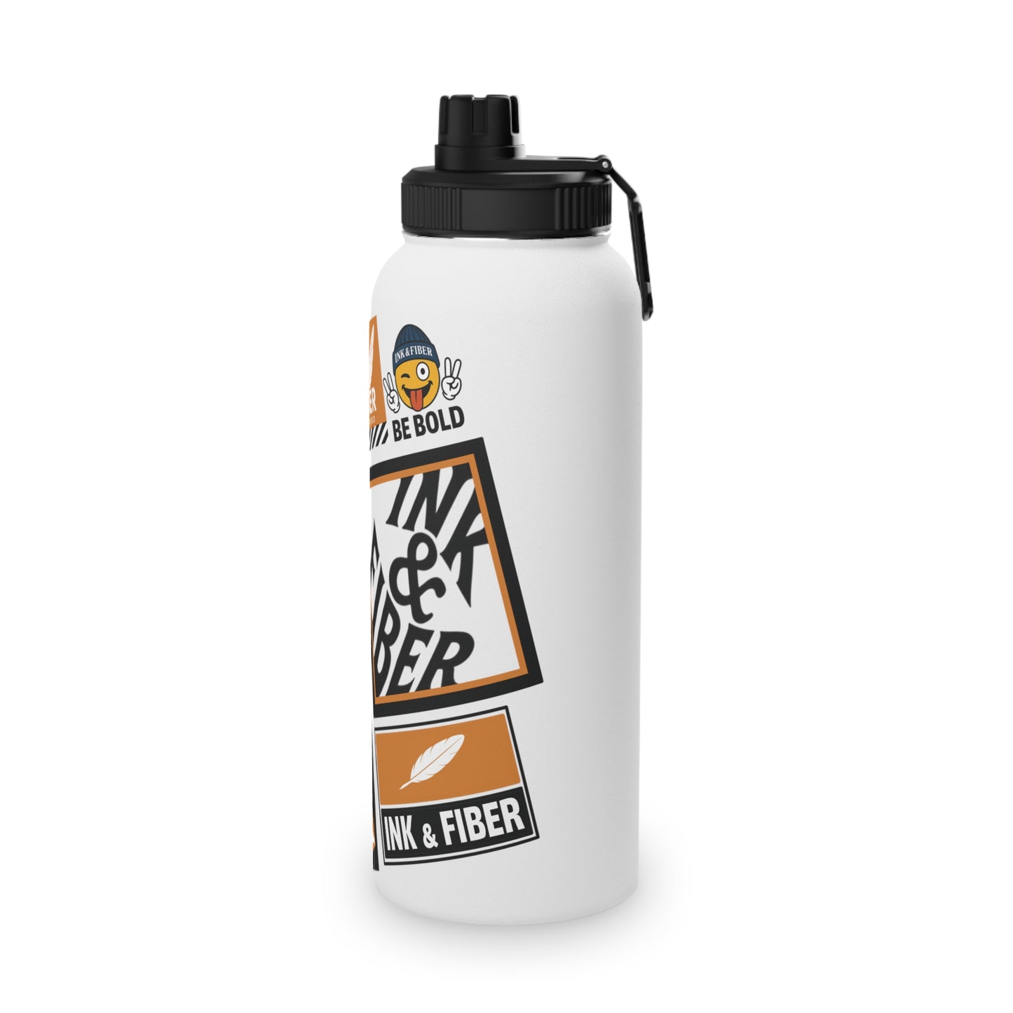 INK & FIBER| Stand Out Stainless Steel Sports Water Bottle