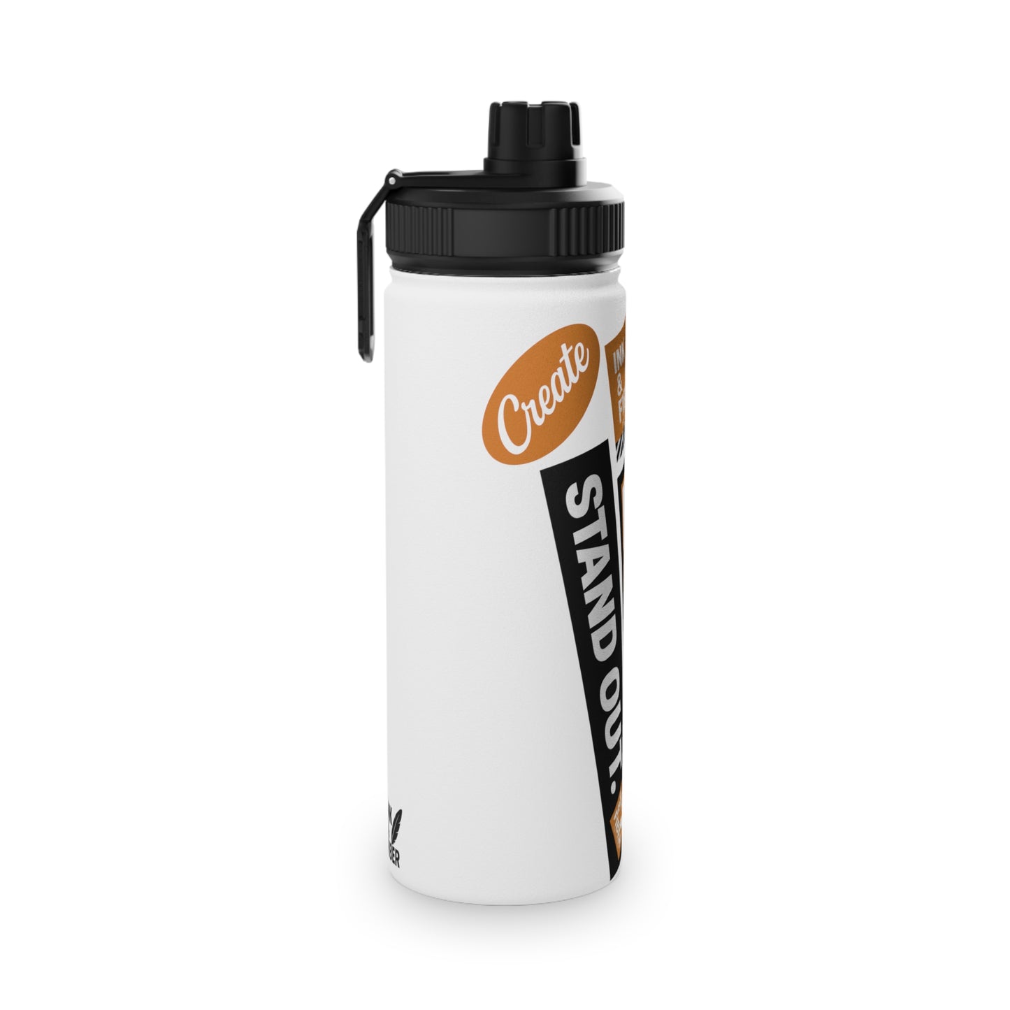 INK & FIBER| Stand Out Stainless Steel Sports Water Bottle